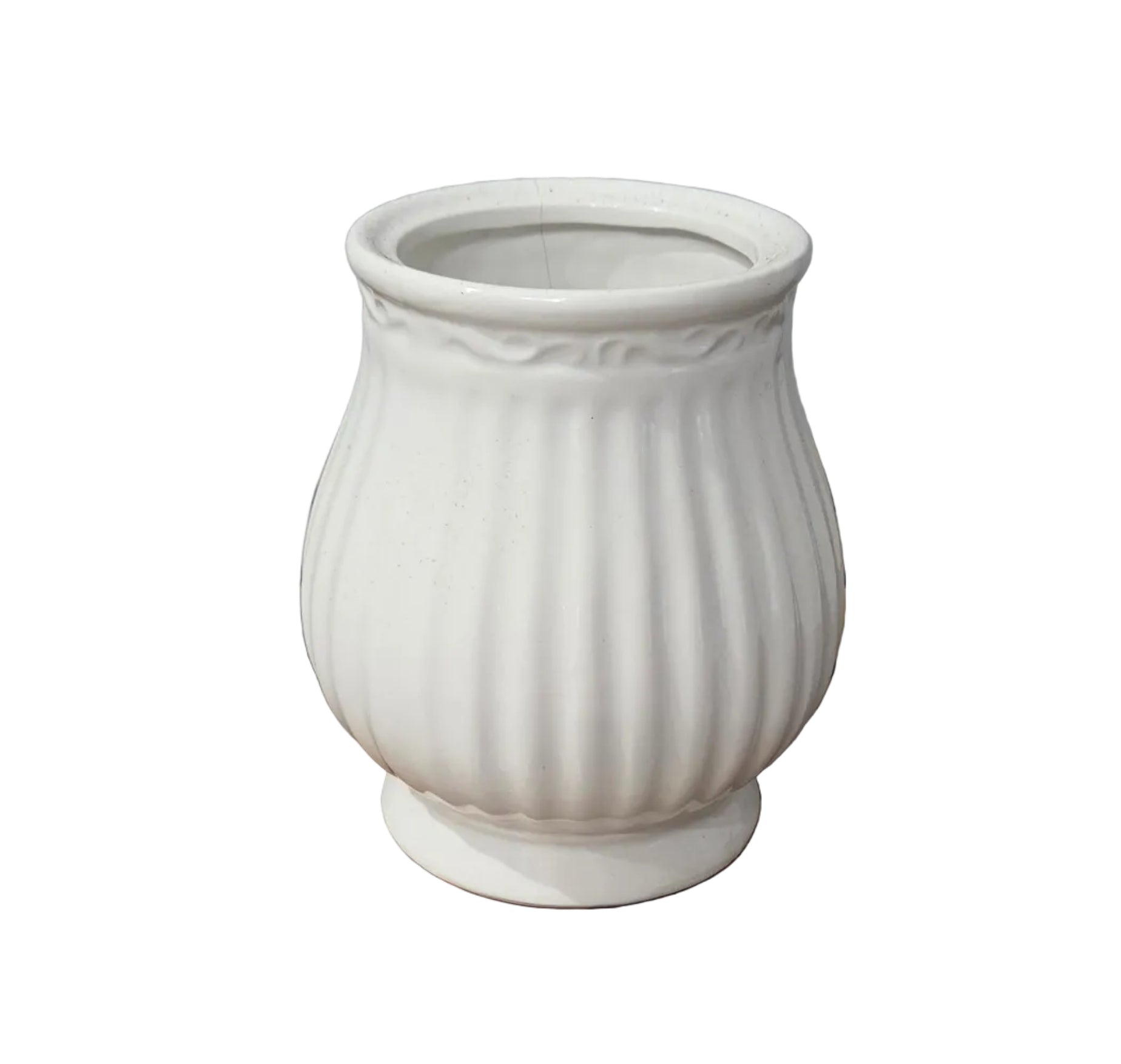 Ribbed Vase